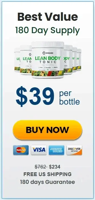 Nagano Lean Body Tonic 6 bottle price